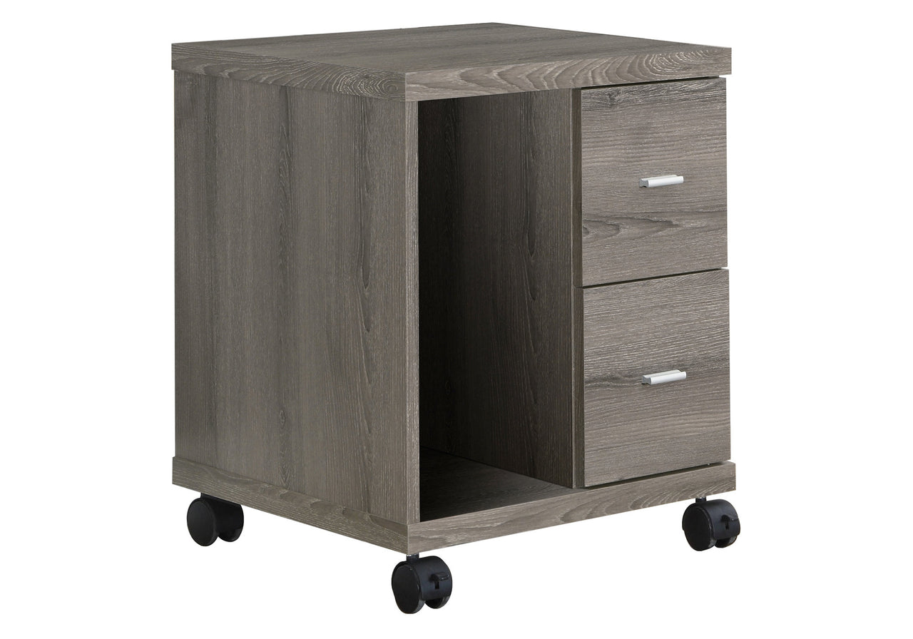 18" Taupe 2 Drawers Office Cabinet-0