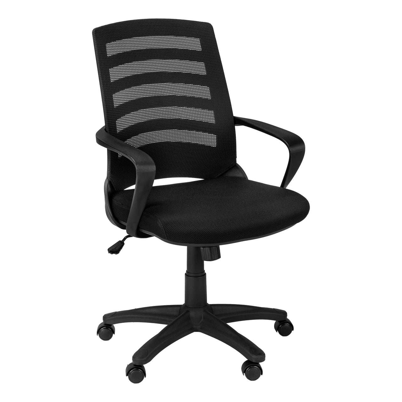 24.25" x 24" x 37.75" Black Foam Metal Nylon  Multi Position Office Chair-1