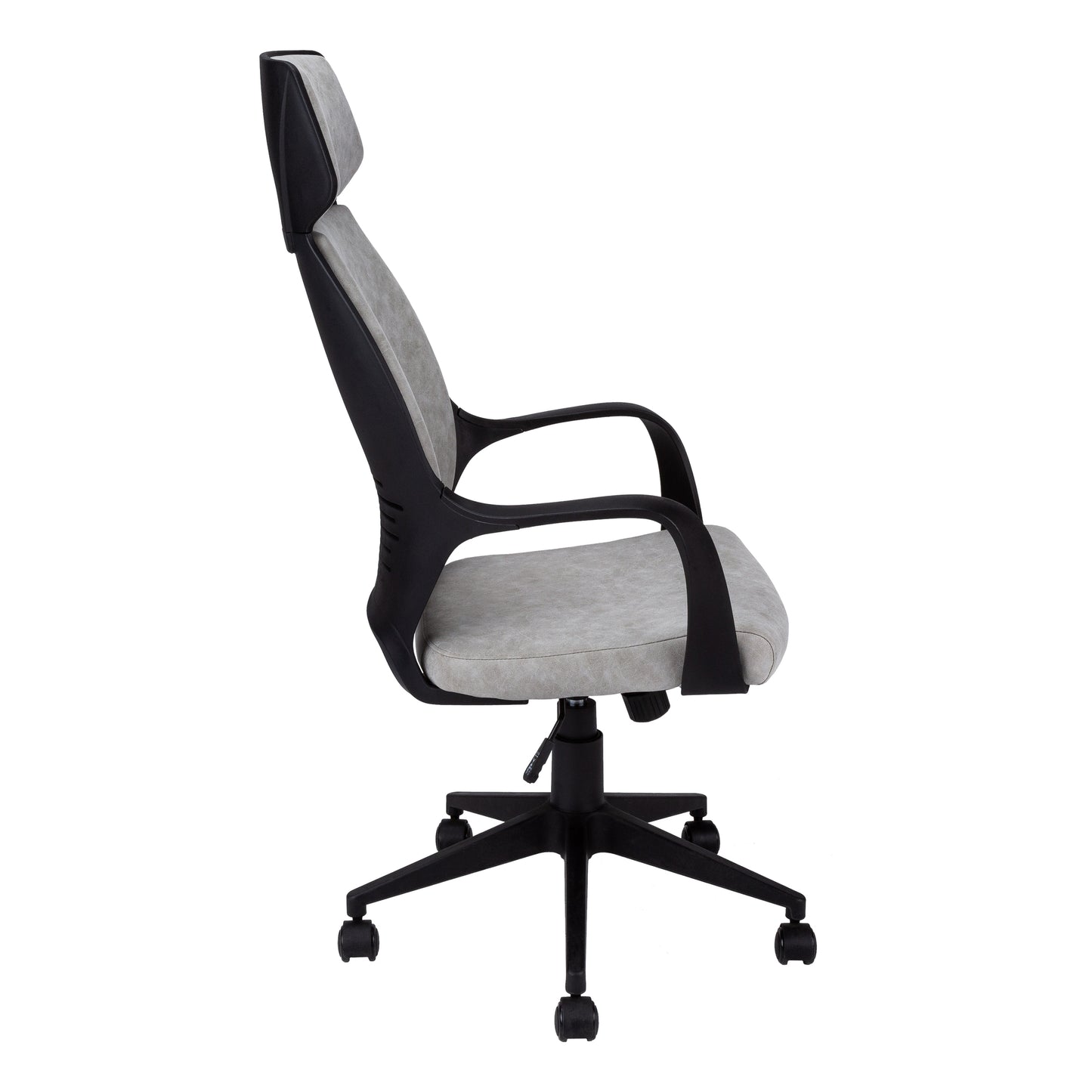 26" x 25" x 96" Grey  Foam  Polypropylene  Microfiber  High Back Office Chair-1