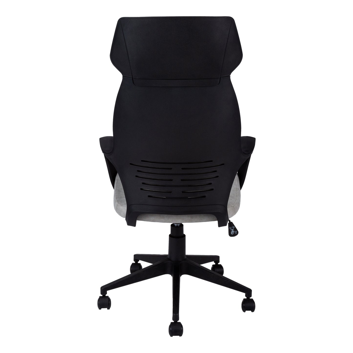 26" x 25" x 96" Grey  Foam  Polypropylene  Microfiber  High Back Office Chair-2