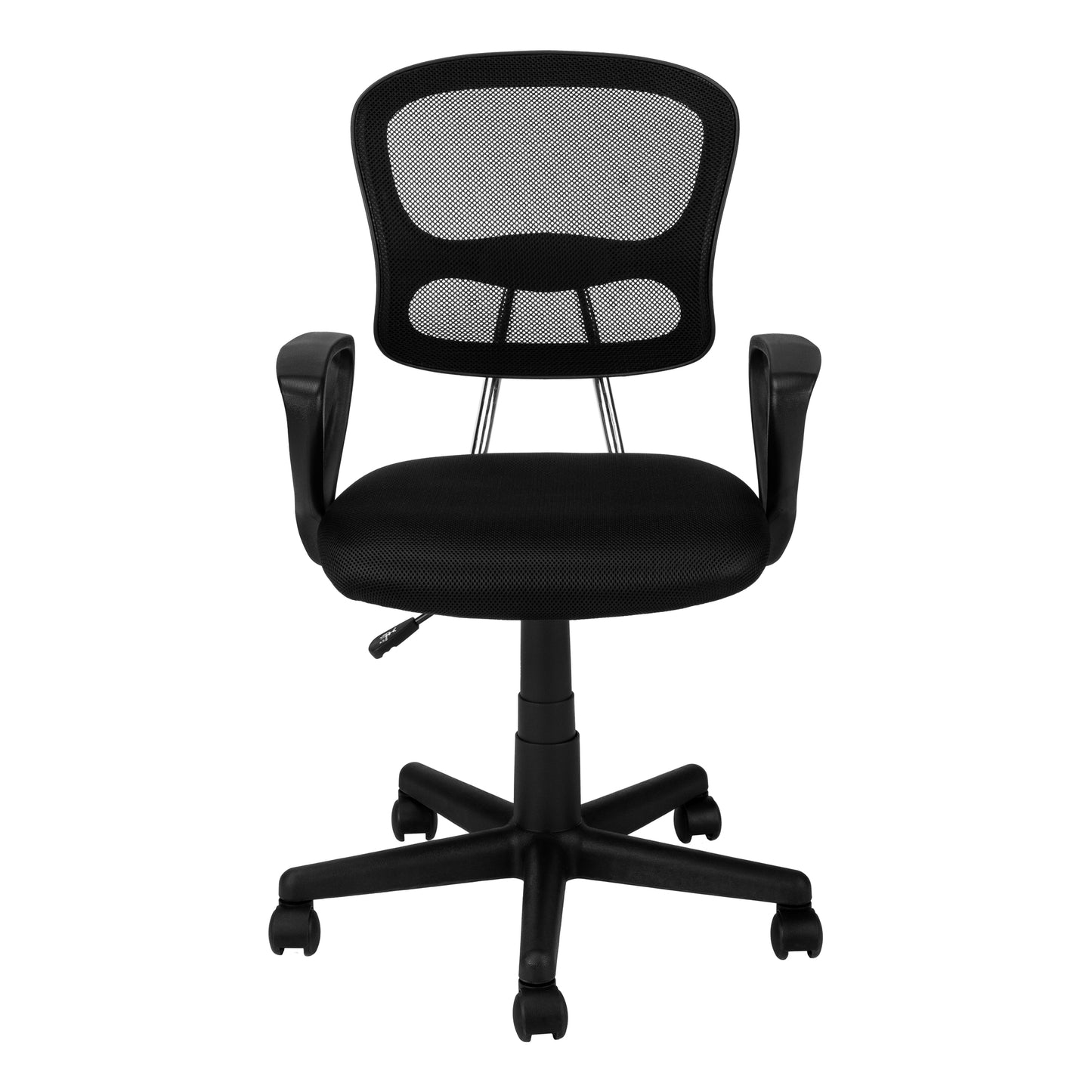 21.5" x 23" x 33" Black Foam Metal Polypropylene Polyester  Office Chair-0