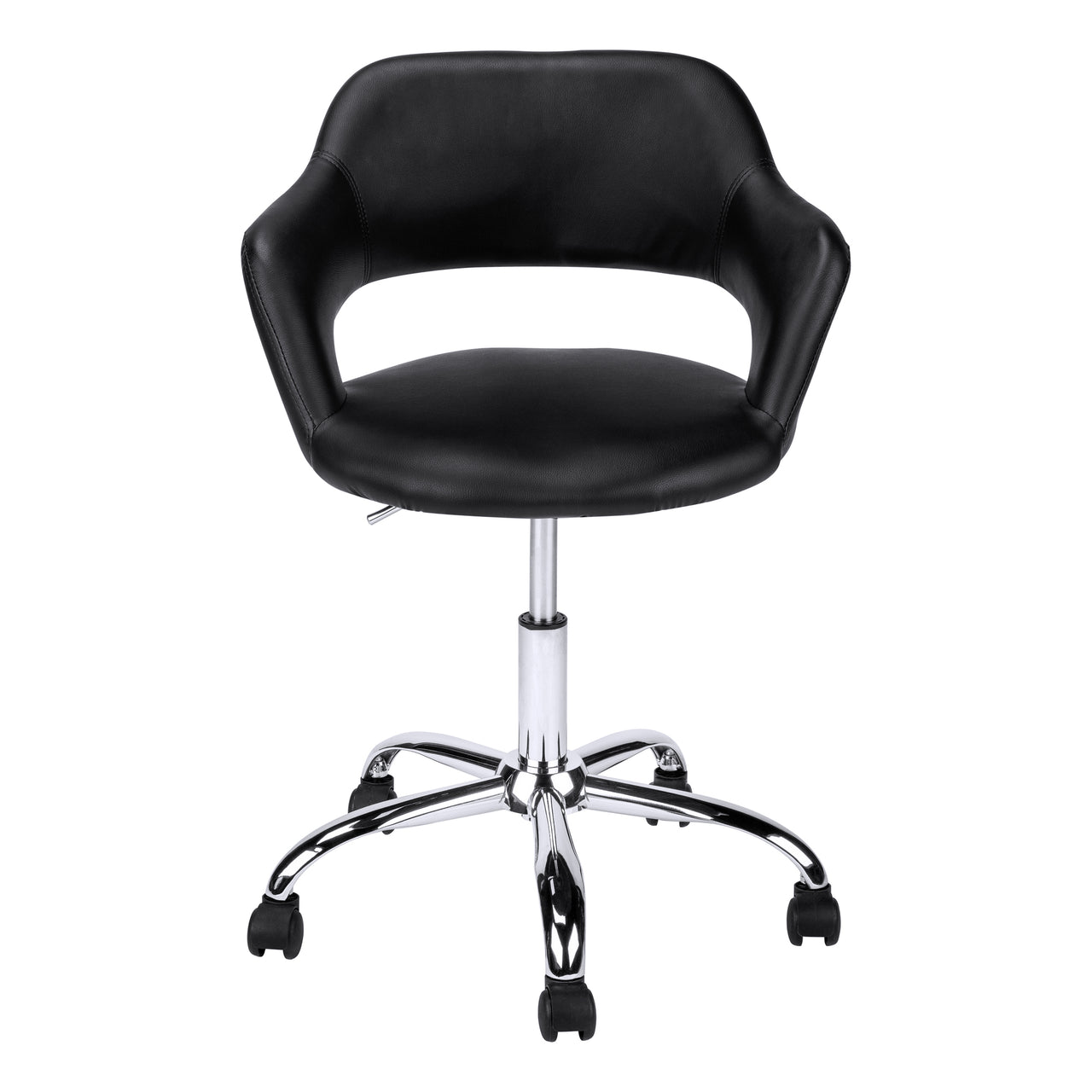21" x 22.5" x 29" BlackChrome Metal Hydraulic Lift Base  Office Chair-0