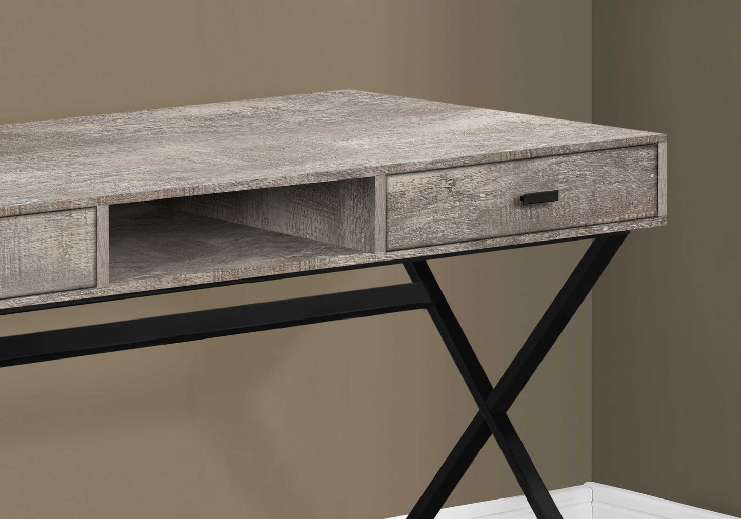 47" Rustic Taupe Computer Desk-2