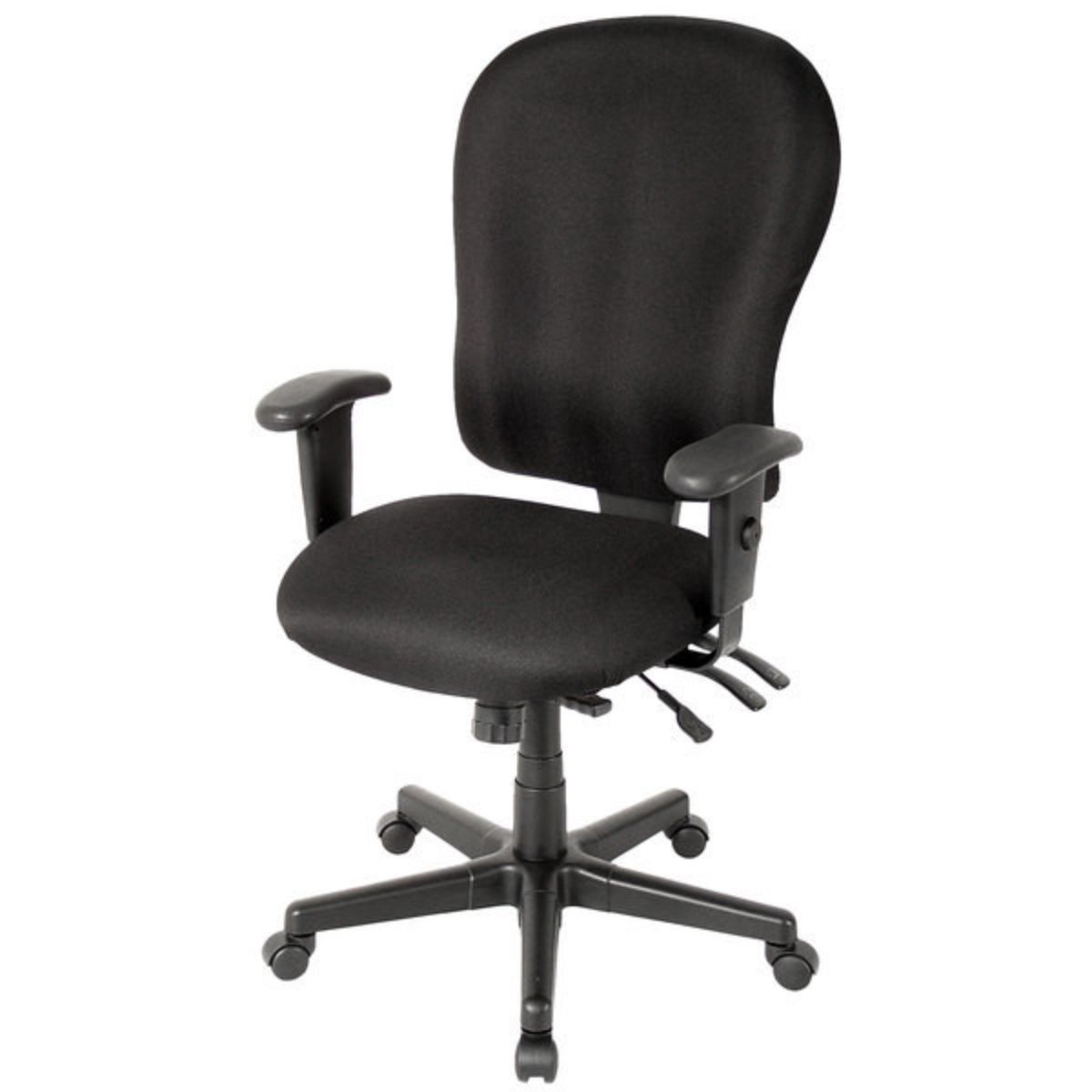 29" x 26" x 40.5" Black Fabric Chair-3
