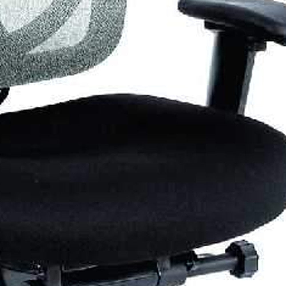 27.2" x 25.6" x 39.8" Black Mesh / Fabric Chair-3