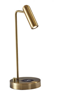 Thumbnail for Ultra Sleek Brass Metal LED Desk Lamp-0