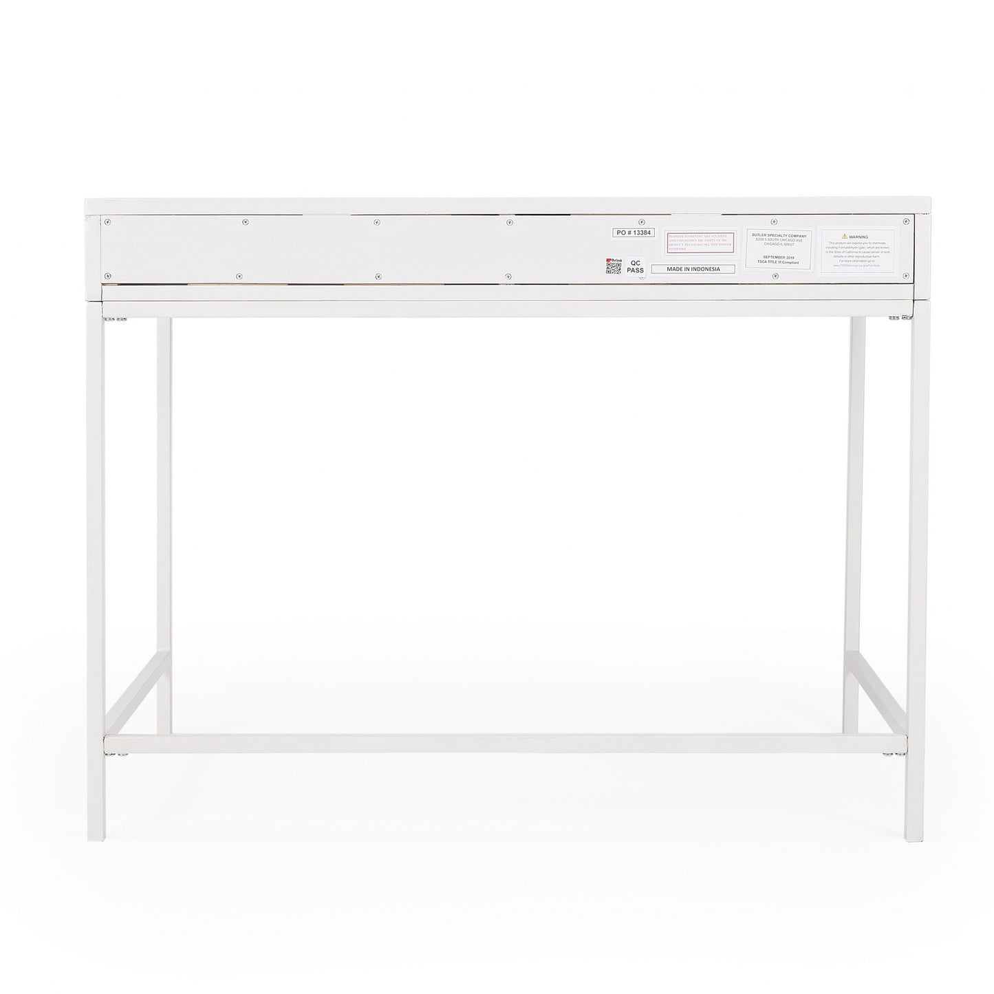 Modern Glossy White Desk-5