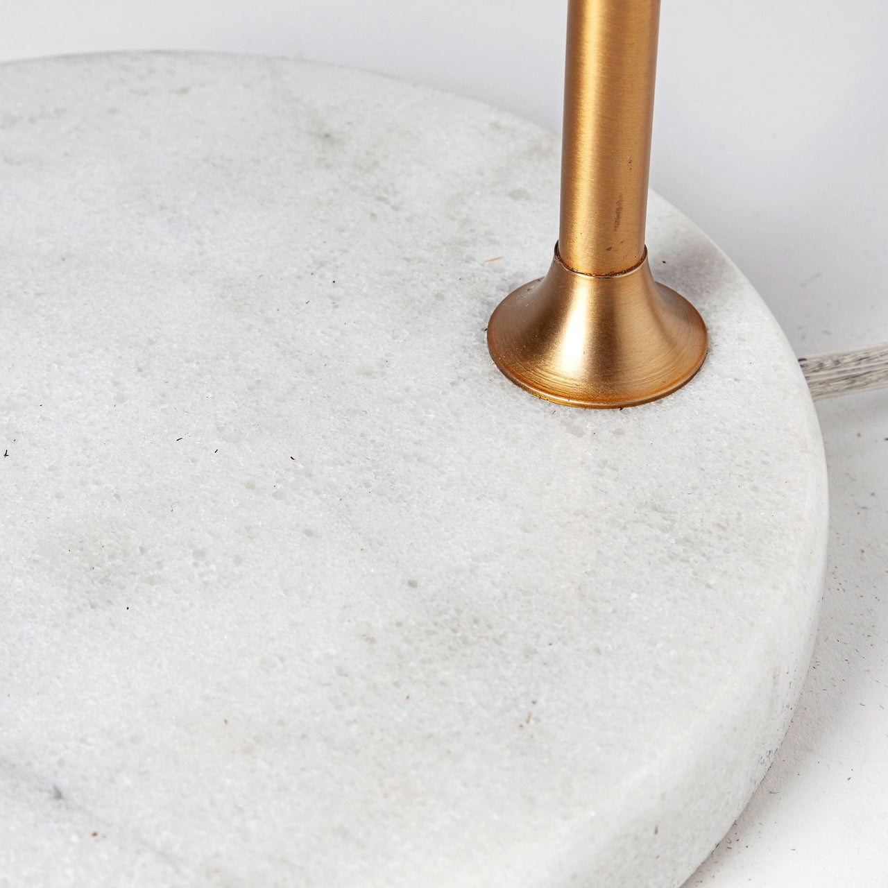Gold Metallic Desk or Table Lamp with Marble Base-4