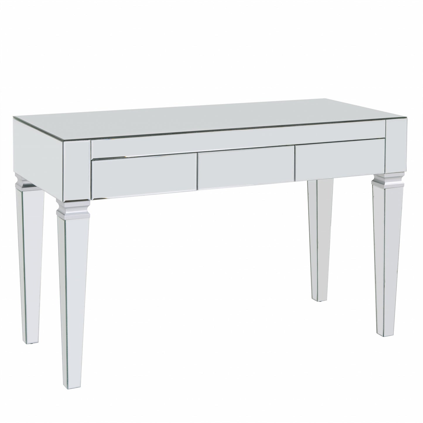 Silver Mirrored Glam Desk-4