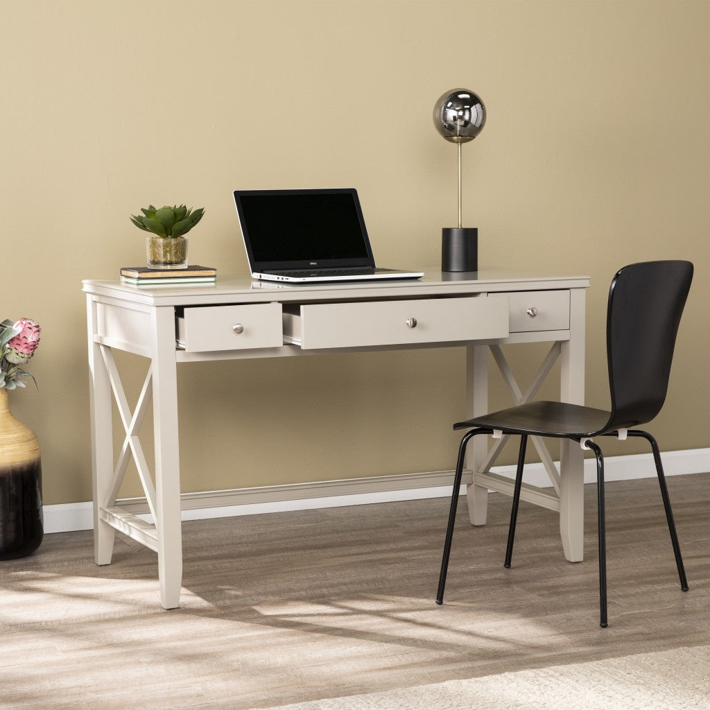 Farmhouse Gray Writing Desk-2