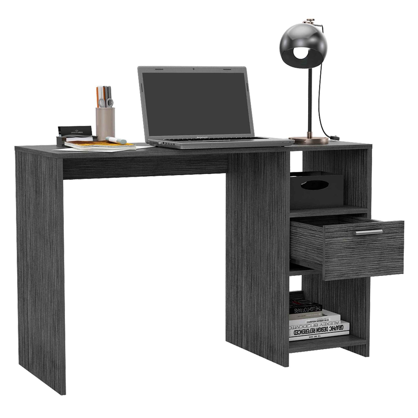 Boko Gray Oak Modern Computer Desk-4